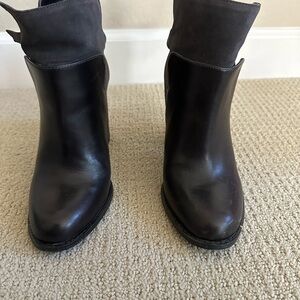 Elegant Black and Gray Women's Boots